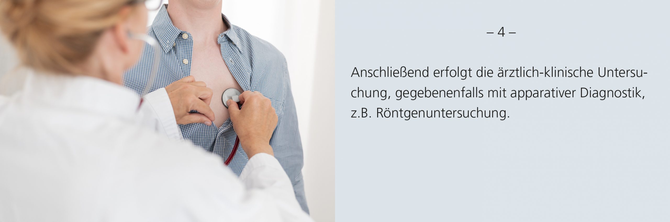 Ärtzin hört Patient ab