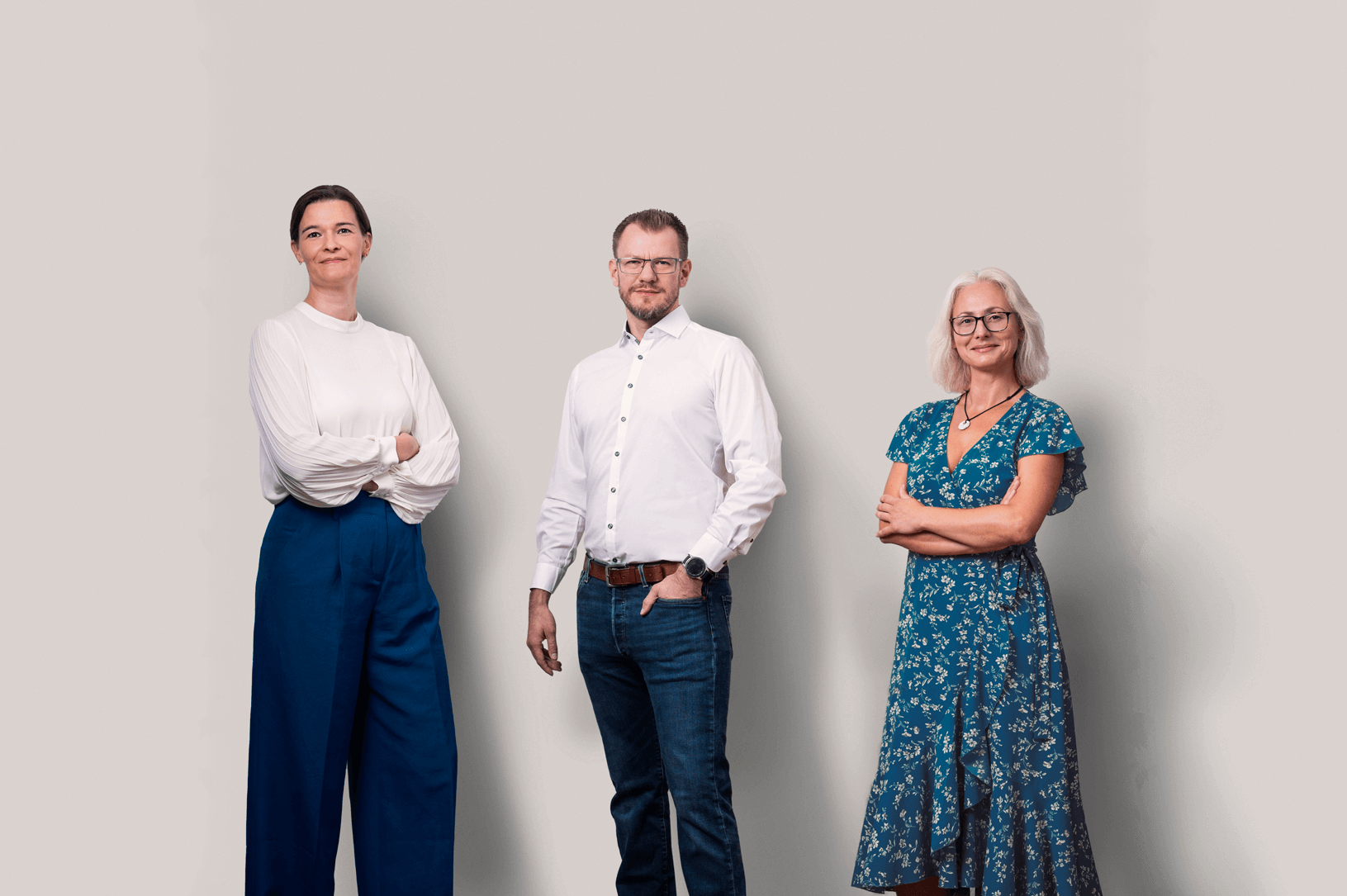 gutachter-gruppenbild-frei Gruppenbild - von links nach rechts Dr. med. Zahnen, Dr. med. Krinninger und Frau Schuh